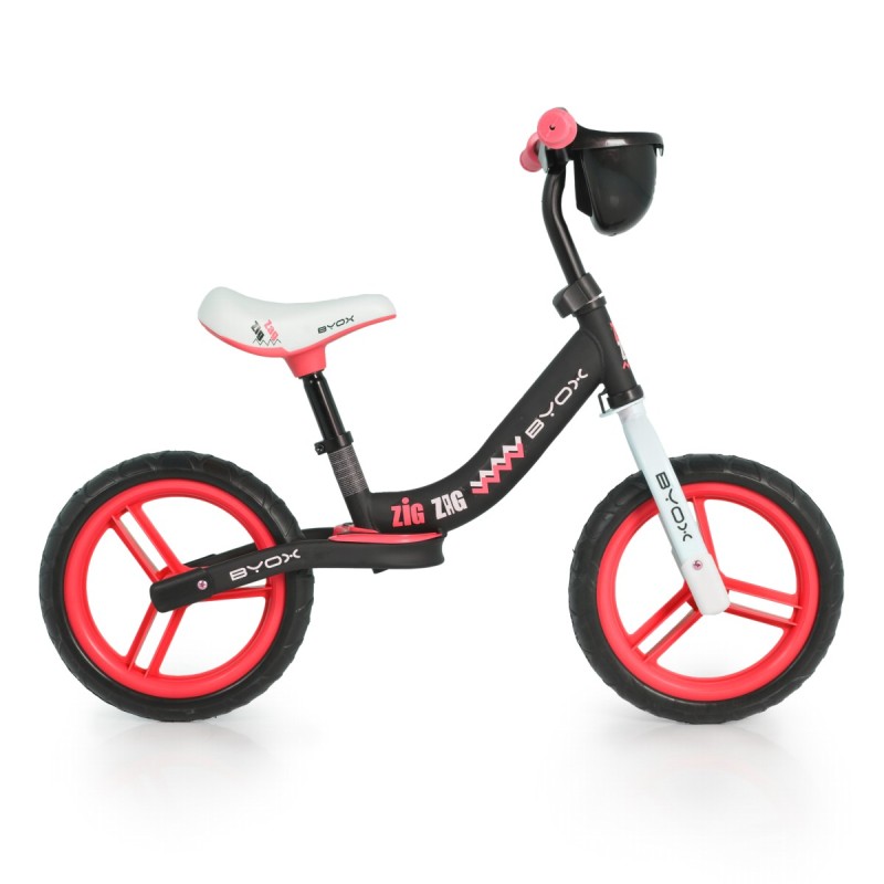 Balance bicycle Zig zag red