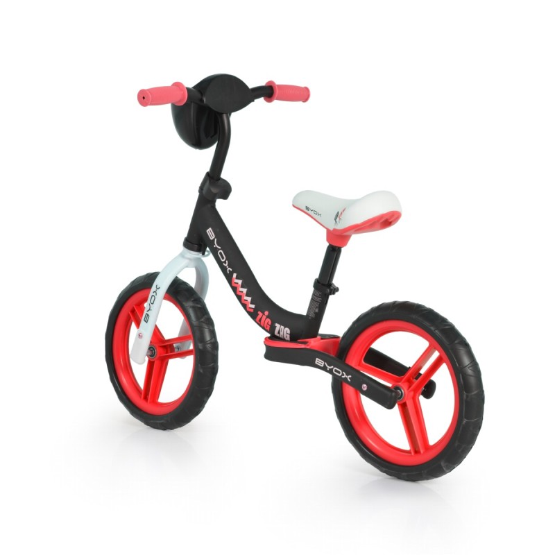 Balance bicycle Zig zag red