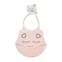 Silicone baby bib Nugget pink