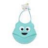 Silicone baby bib Nugget blue