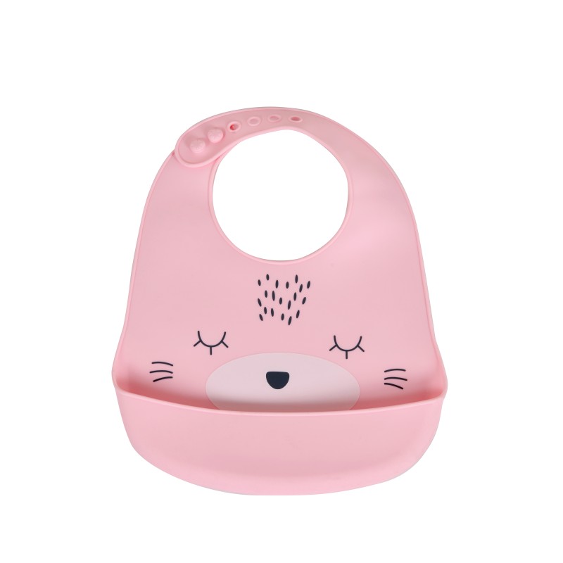 Baby bib Oscar pink