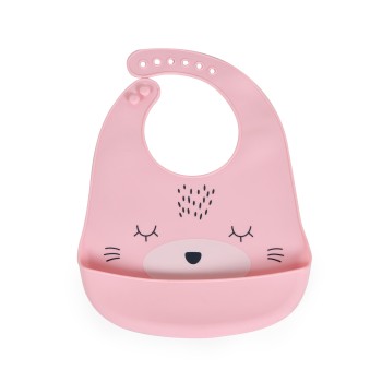 Baby bib Oscar pink