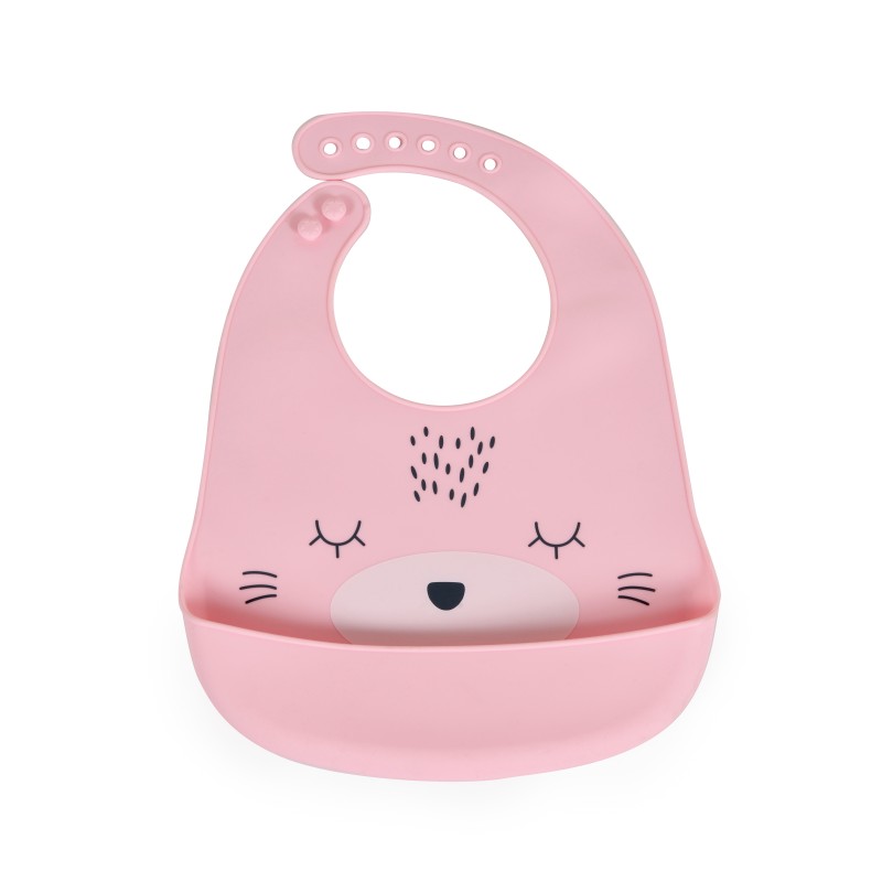 Baby bib Oscar pink
