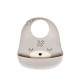 Baby bib Oscar grey