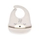 Baby bib Oscar grey