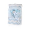 Baby Blanket 90/75 cm with a pillow Sammy blue
