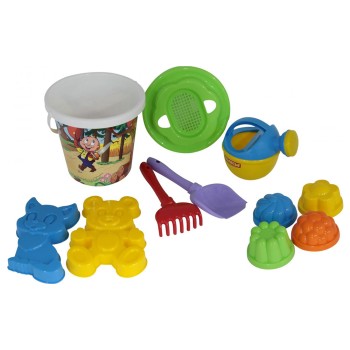 Polesie 5143 Decorated bucket set, 11 pcs