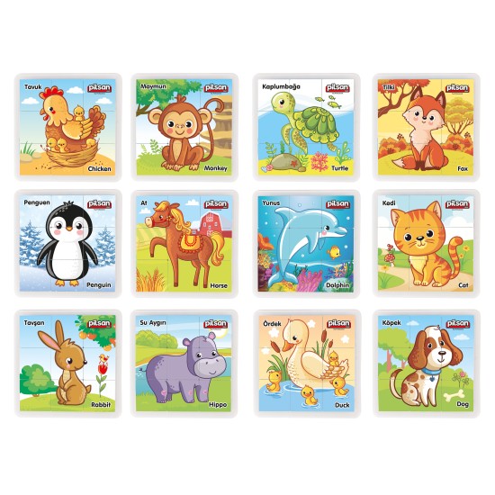 Pilsan 03355 Animal Series Puzzle Set Pilsan 03355 Animal Series Puzzle Set