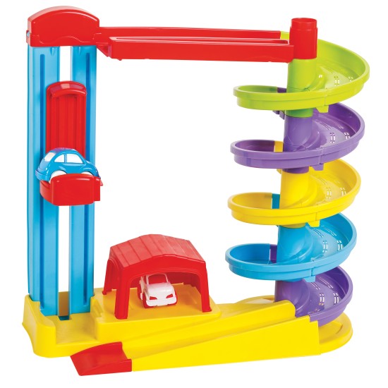 Pilsan 07668 Road set with car lift