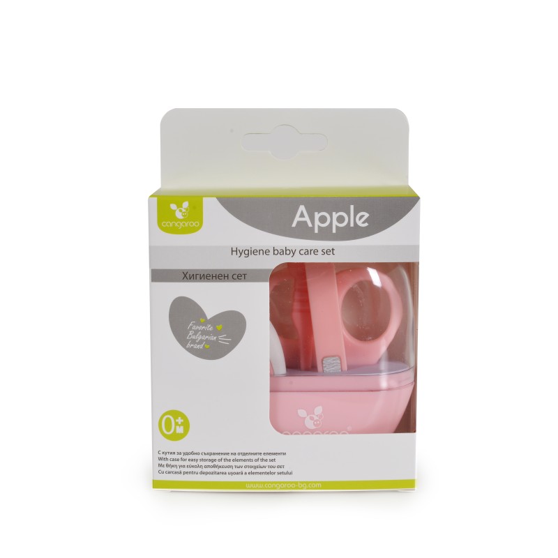 Hygiene baby care set Apple pink