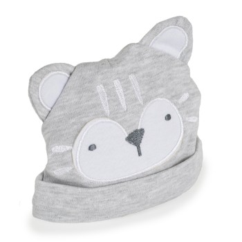 Hat and booties Rey grey