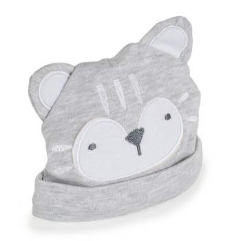 Hat and booties Rey grey