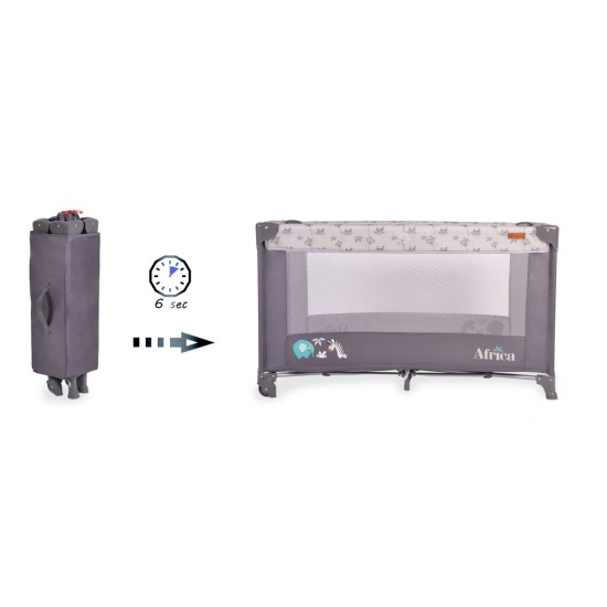 Folding cot Africa grey