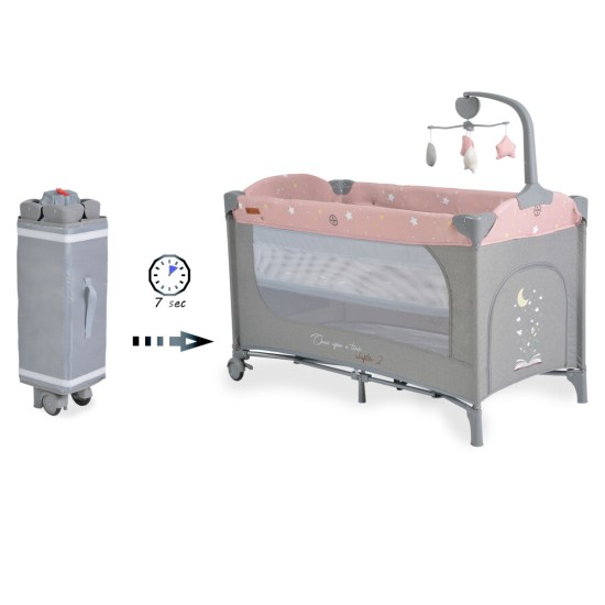 Folding cot Once upon a time 2 pink Folding cot Once upon a time 2 pink