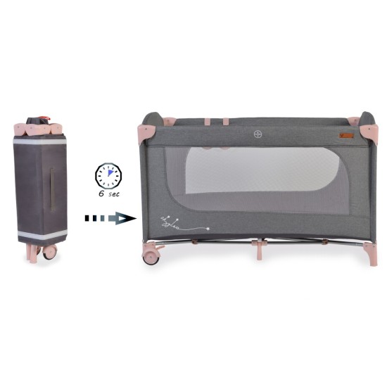Folding cot Skyglow 1 pink Folding cot Skyglow 1 pink