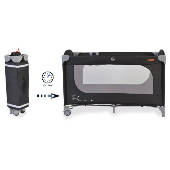 Folding cot Skyglow 1 black Folding cot Skyglow 1 black