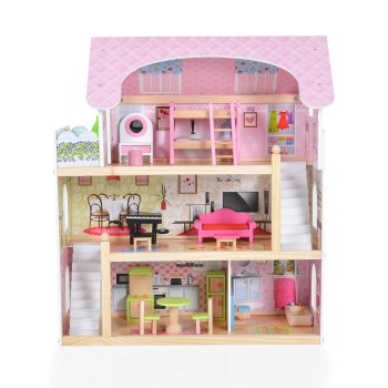 4110 Wooden doll house Mila 17 pcs