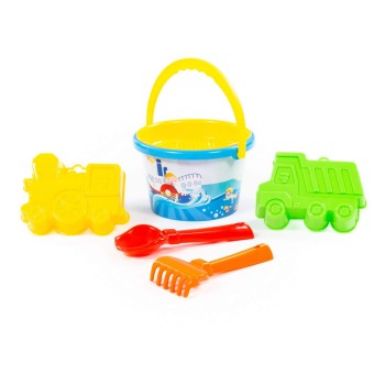 Medium decorated bucket set, 6 pcs 3543