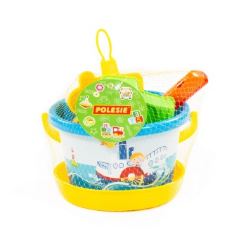 Medium decorated bucket set, 6 pcs 3543