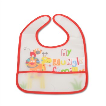 Baby Bib Funny Snack red 1001