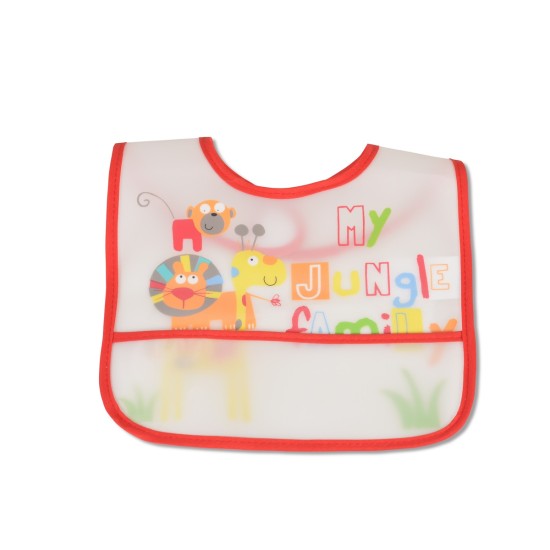 Baby Bib Funny Snack red 1001