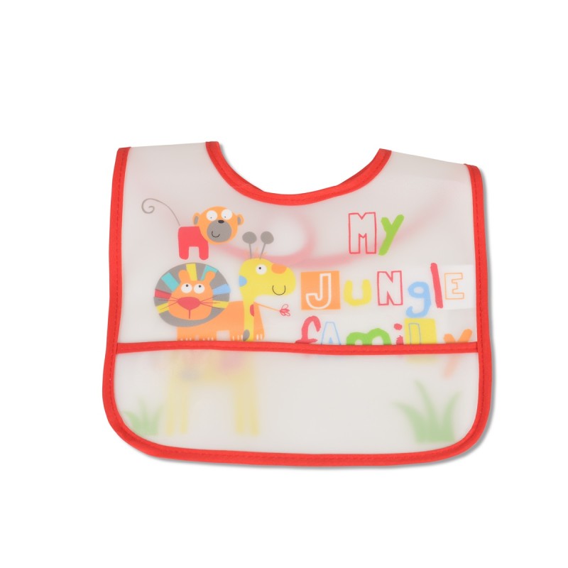 Baby Bib Funny Snack red 1001