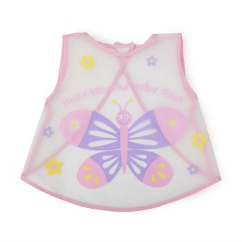 Baby Bib Mealtime pink 1005