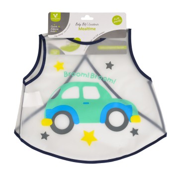 Baby Bib Mealtime blue 1005