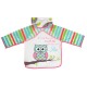 Baby Bib with sleeve Messy pink 1008