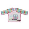 Baby Bib with sleeve Messy pink 1008