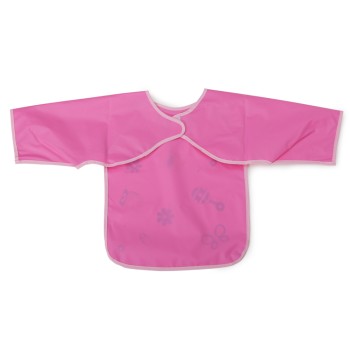 Baby Bib with sleeve Piggy pink 1007