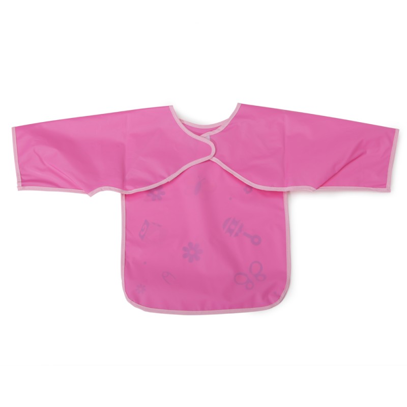Baby Bib with sleeve Piggy pink 1007