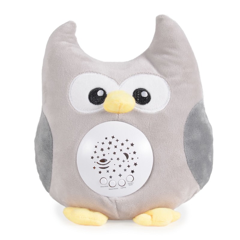 Night light and projector Plush Owl FM666-26