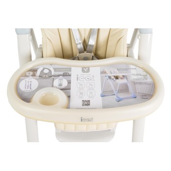 High chair I eat beige