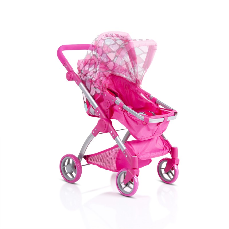 Doll stroller Vicky pink