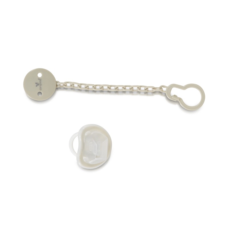 Pacifier with holder Star gray