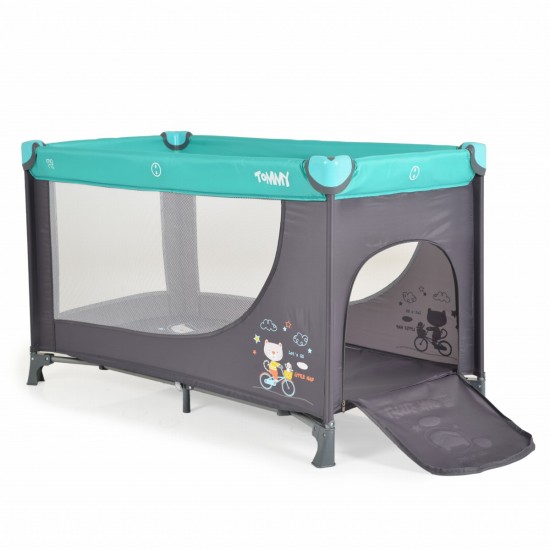 Folding cot Tommy blue Folding cot Tommy blue