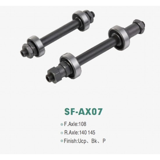 Rear hub axle for QR SF-AX07R 3/8*145мм Rear hub axle for QR SF-AX07R 3/8*145мм