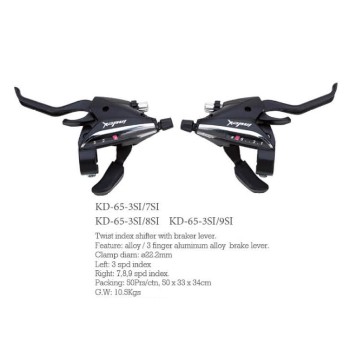 Shifters with brake lever KD 65 3SI/7SI