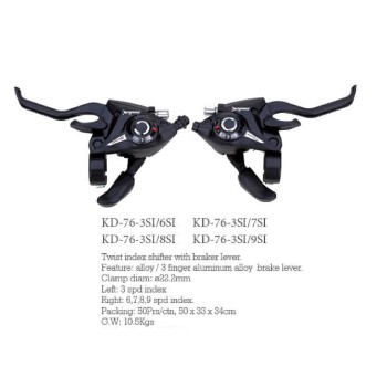 Shifters with brake lever KD 76 3SI/7SI