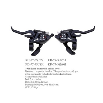 Shifters with brake lever KD 76 3SI/8SI