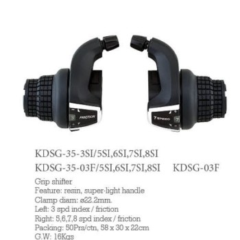 Grip shifters KDSG 35 03F/6SI