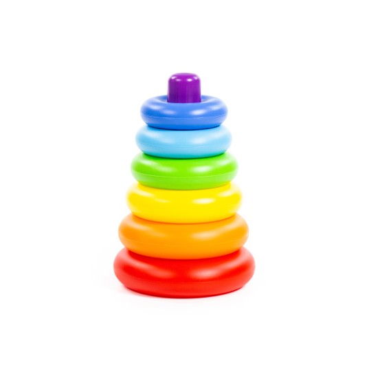 Polesie 59260 Stackable Ring Pyramid, 7 pcs
