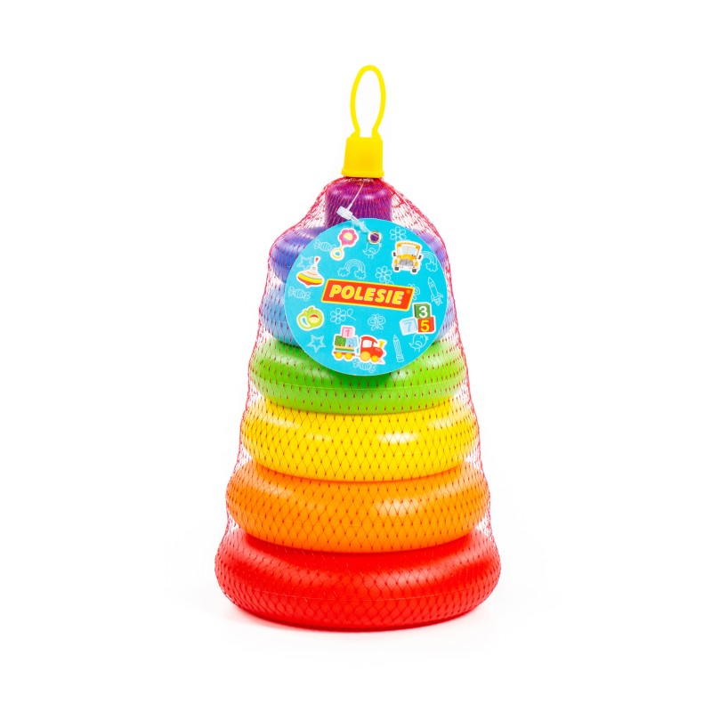 Polesie 59260 Stackable Ring Pyramid, 7 pcs