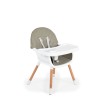 Wooden high chair Gelato 2 in 1 grey