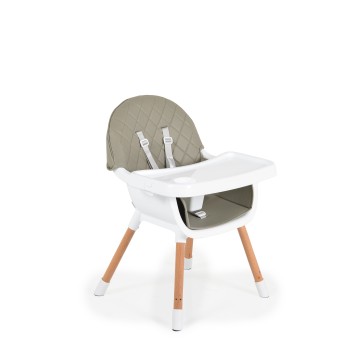 Wooden high chair Gelato 2 in 1 grey