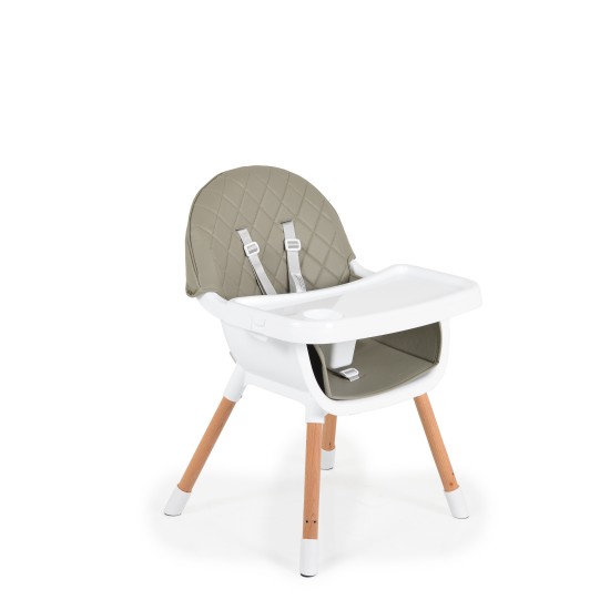 Wooden high chair Gelato 2 in 1 grey Wooden high chair Gelato 2 in 1 grey