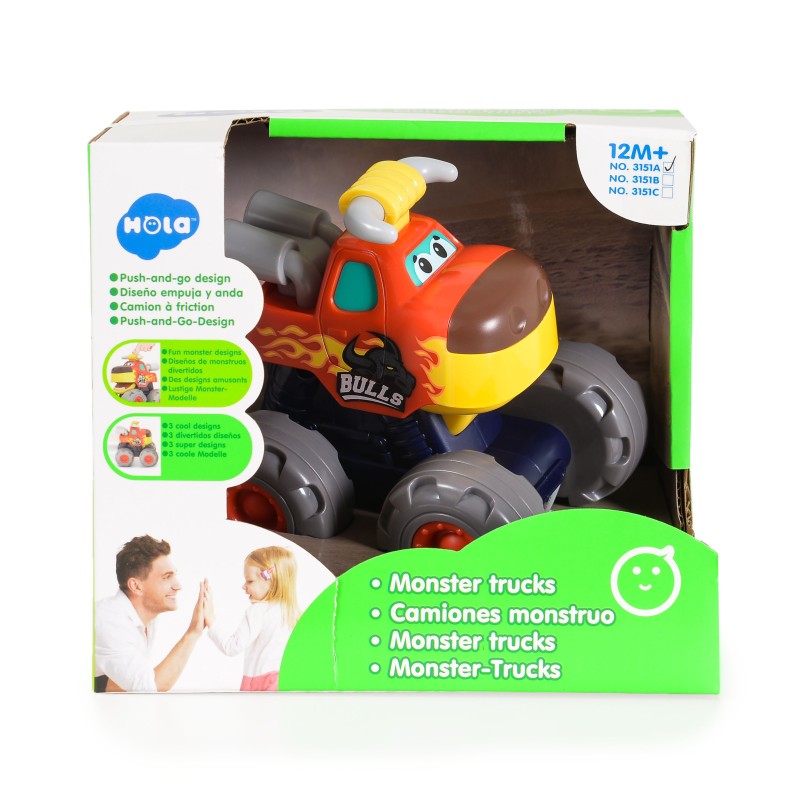 Hola Monster Trucks (Bull Truck with friction power) 3151A