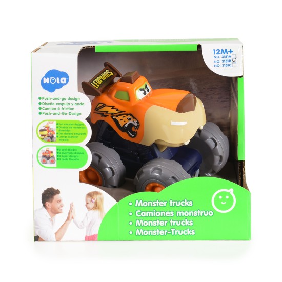 Hola Monster Trucks (Leopard Truck with pull back motor) 3151B Hola Monster Trucks (Leopard Truck with pull back motor) 3151B