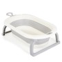 Foldable bathtub with digital thermometer Terra grey